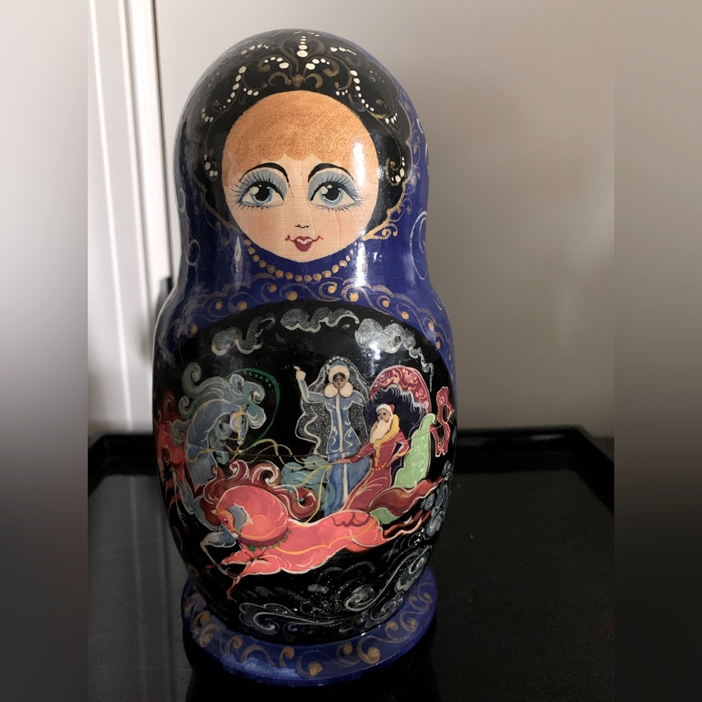 From my collection Wooden Doll  in Blue